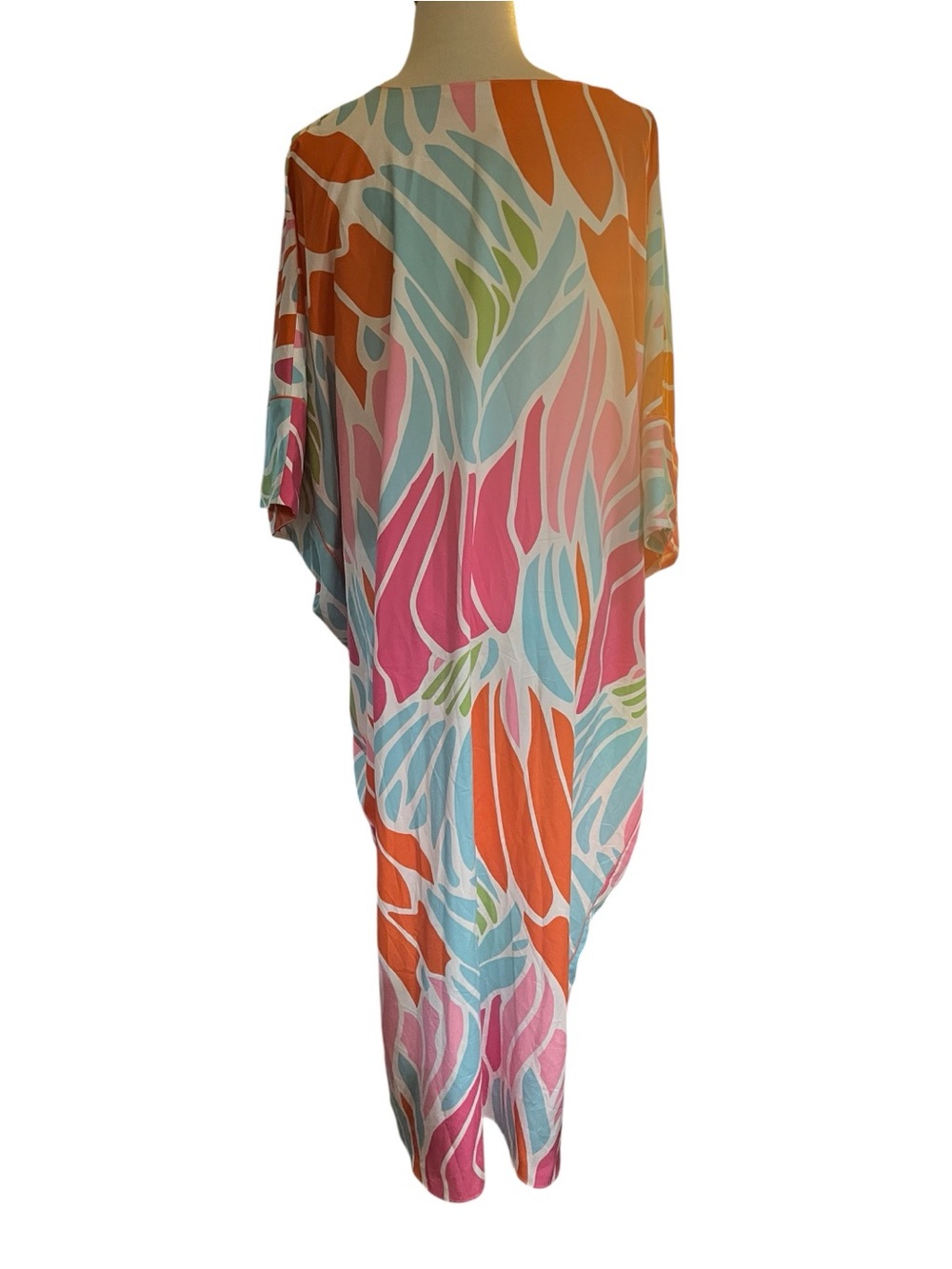 Natori Women's Caftan Length 52"multicolored oversize loungewear size L - Picture 3 of 6